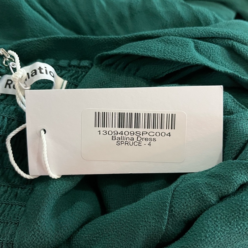 NWT Reformation Balina Dress Spruce - Picture 11 of 12